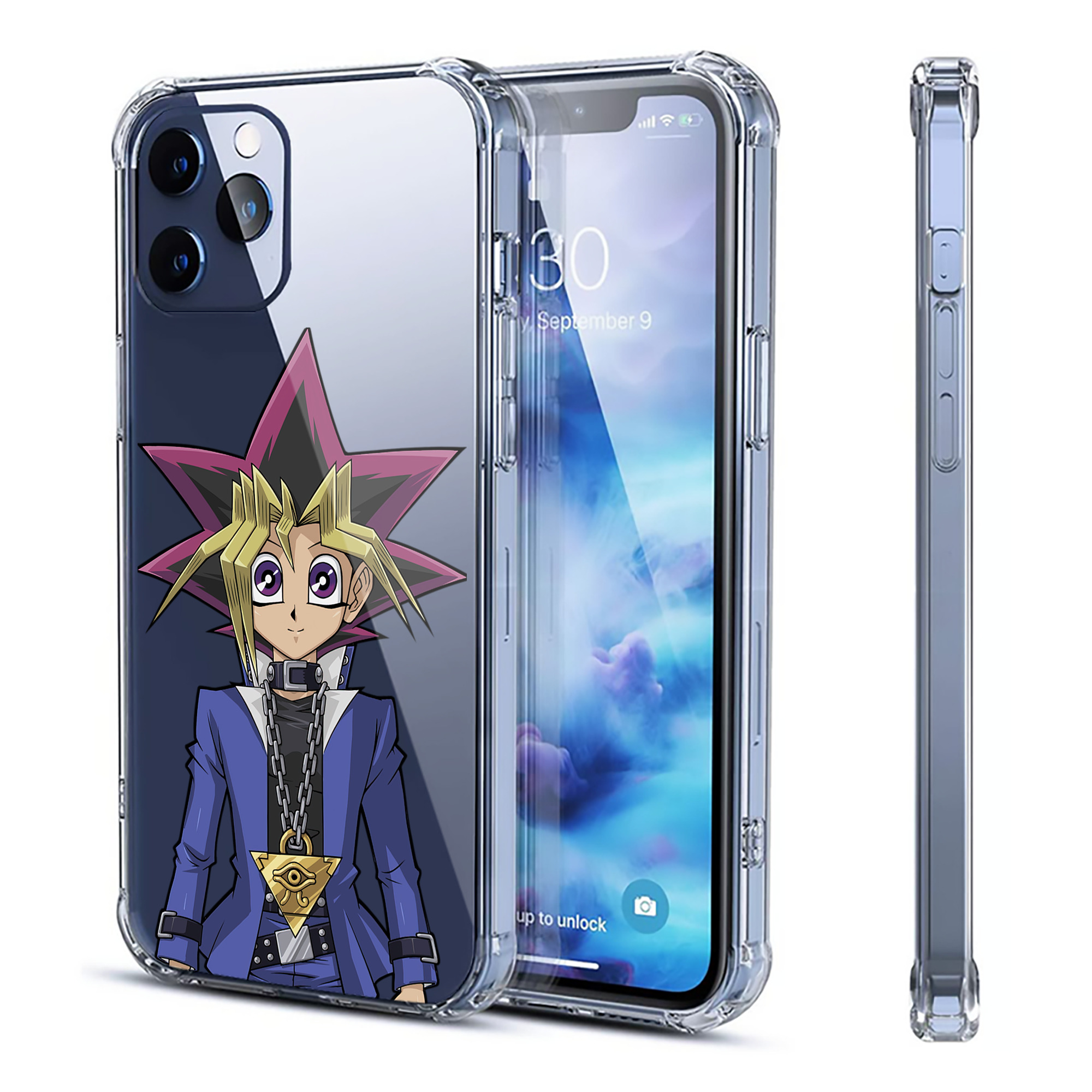 （画像用） 遊☆戯☆王 Yu-Gi-Oh! 【iPhone 12シリーズ対応】透明スマホケース（クリアソフトケース）
